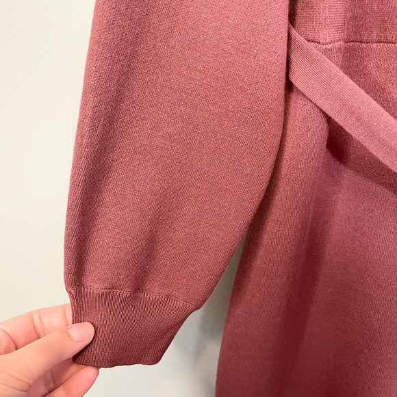 Nicole Miller Women's Red Suplice Long Sleeves Knitted Maxi Dress Size XL NWT - Picture 8 of 12